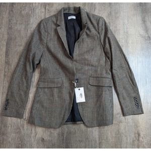 Untuckit Harper Dress Suit Coat Size 4 Regular Women's Brown
